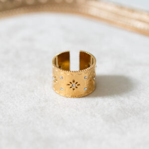 Chic Wide Band Statement Ring
