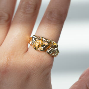 Crumpled Gold Ring | Artful Statement Ring